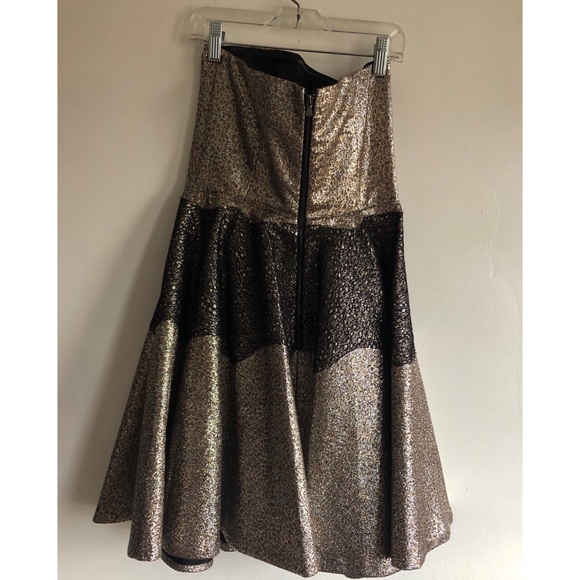 SB By Sachin and Babi Foil Brocade Mini Dress - Picture 3 of 5